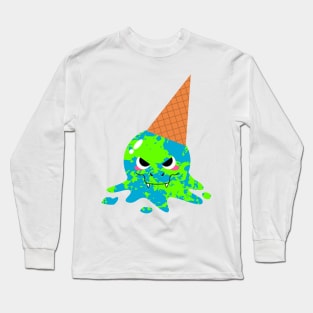 Trex Earth Ice Cream Long Sleeve T-Shirt